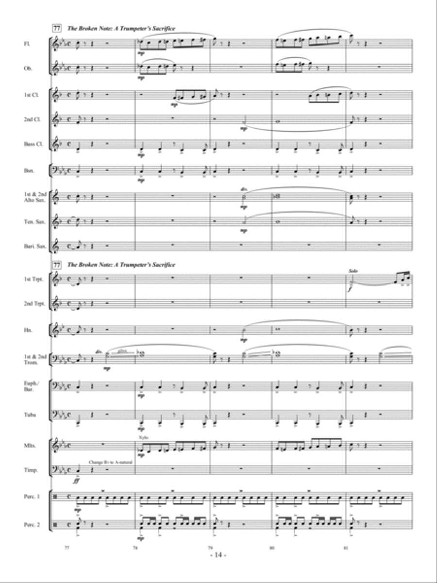 The Trumpeter of Krakow The Trumpeter of Krakow Concert Band scores gallery preview page 13