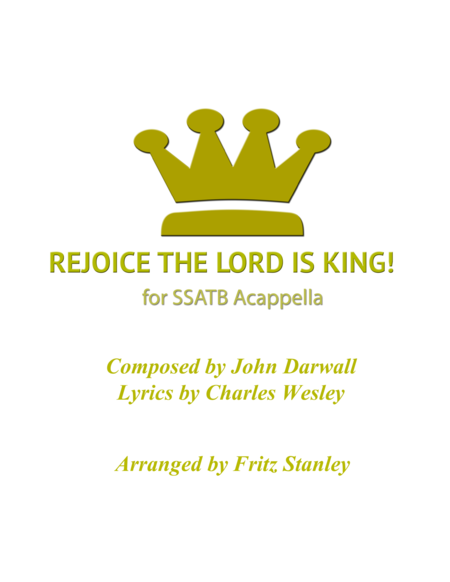 REJOICE THE LORD IS KING! - SSATB Acappella image number null