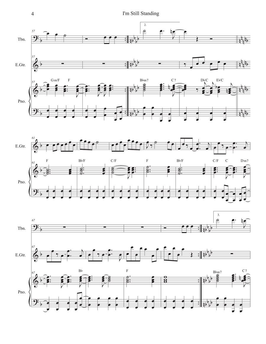 I'm Still Standing I'm Still Standing Piano scores gallery preview page 4