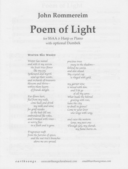 A Poem Of Light