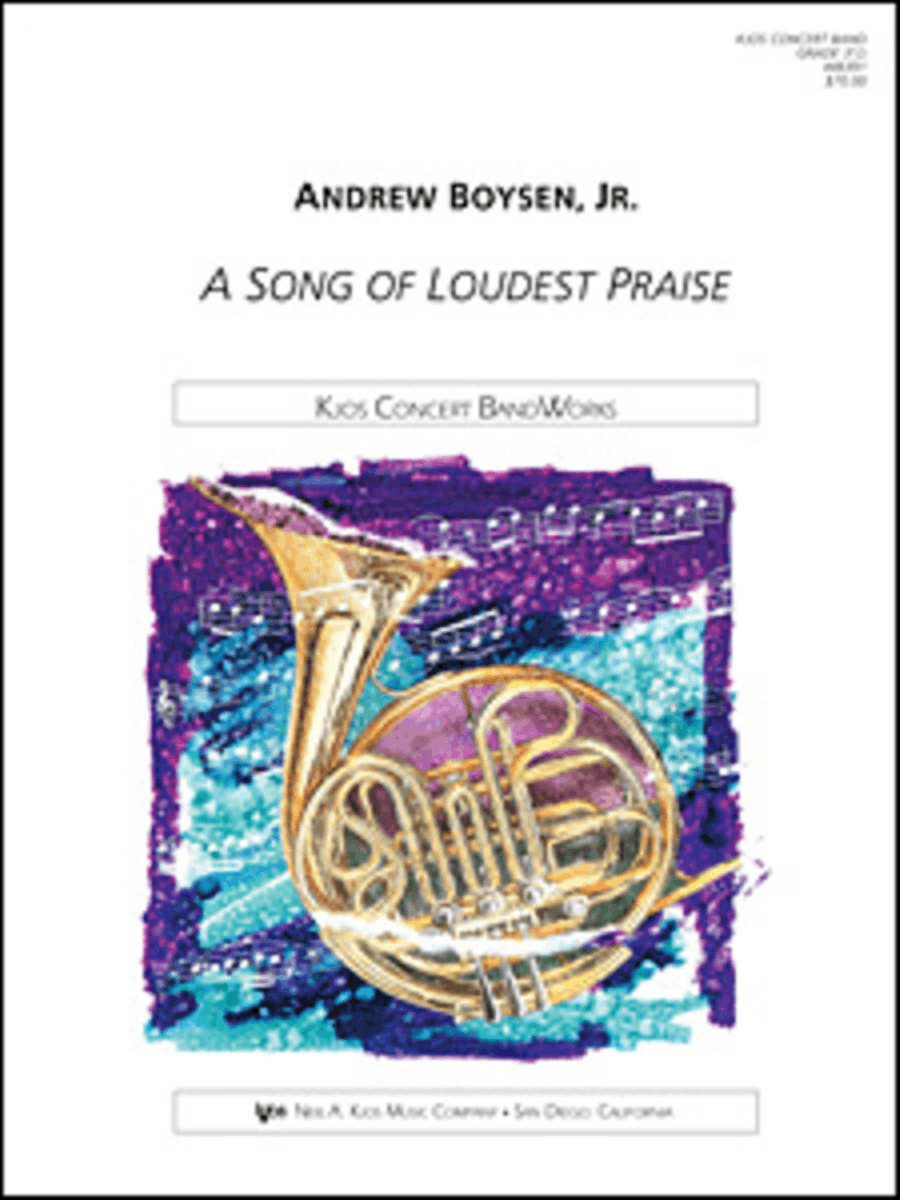 A Song of Loudest Praise Concert Band scores gallery preview page 1