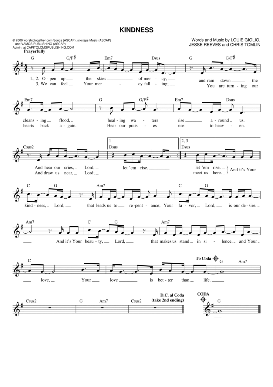 Kindness Flute scores gallery preview page 1