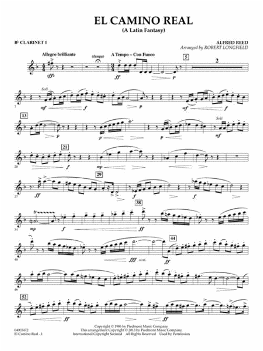 El Camino Real Concert Band scores gallery preview page 7