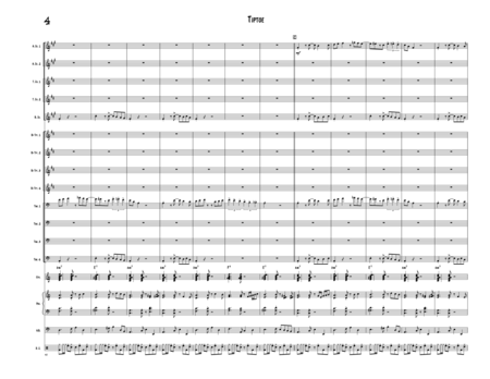 Tiptoe (Tango for Jazz Ensemble - score only)
