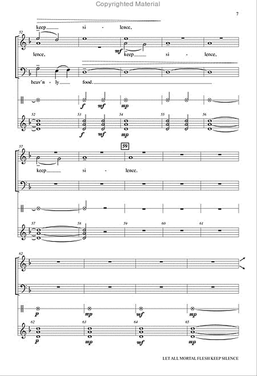 Let All Mortal Flesh Keep Silence 3-Part scores gallery preview page 8