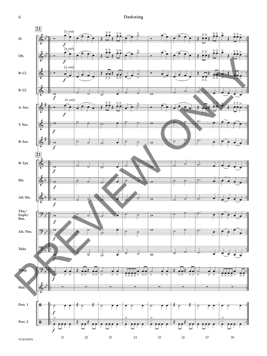 Darkwing Concert Band scores gallery preview page 7