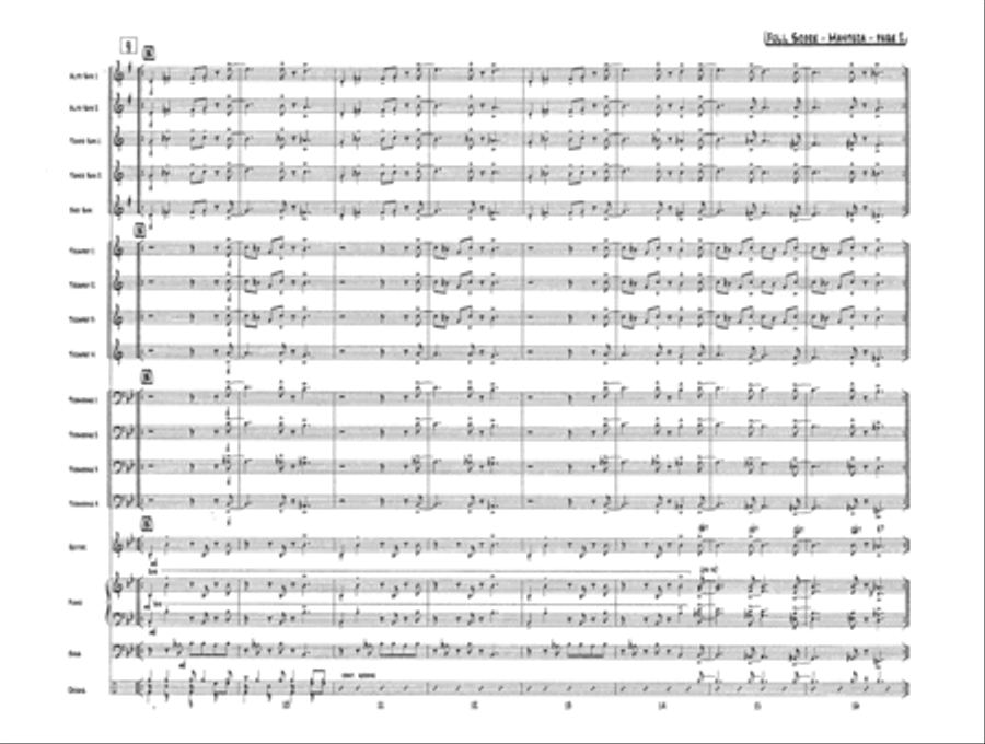 Manteca - Score Jazz Ensemble scores gallery preview page 3