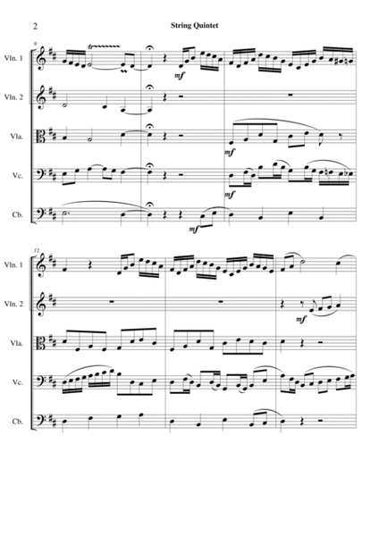 String Quintet - Little Prelude in D Major image number null