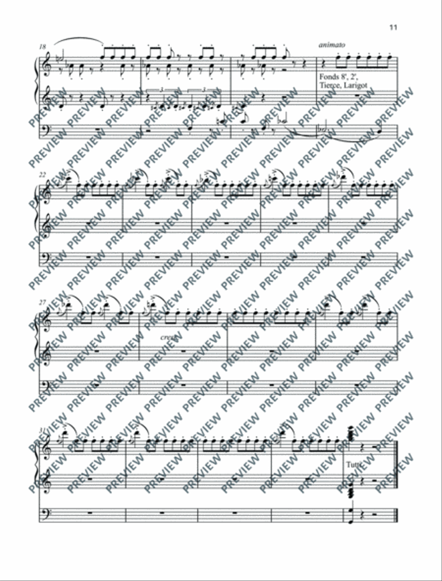 The Carnival of the Animals Organ scores gallery preview page 12