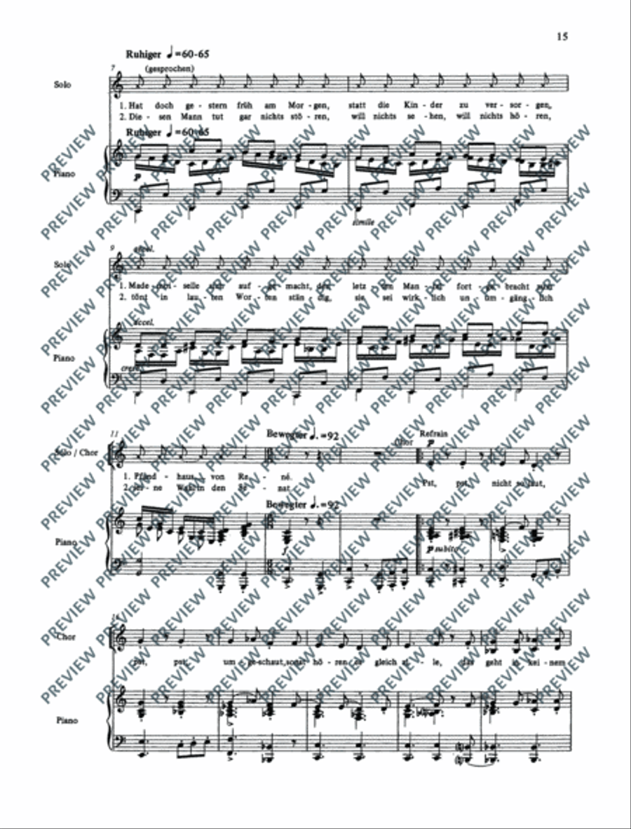 Frieden auf dieser Welt Choir scores gallery preview page 16