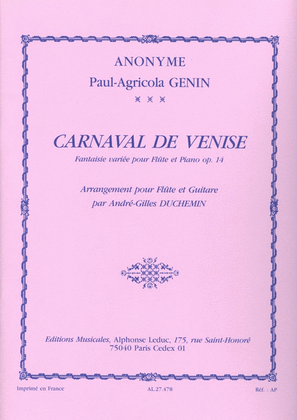 Le Carnaval De Venise (flute & Guitar)
