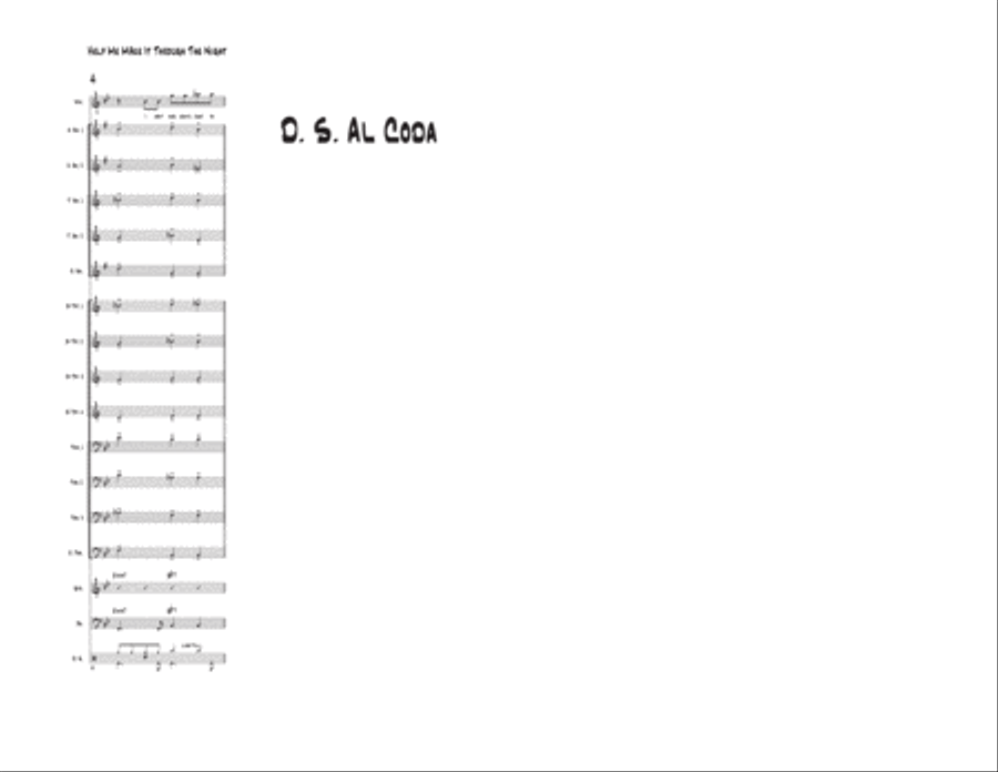 Help Me Make It Through The Night Jazz Ensemble scores gallery preview page 5