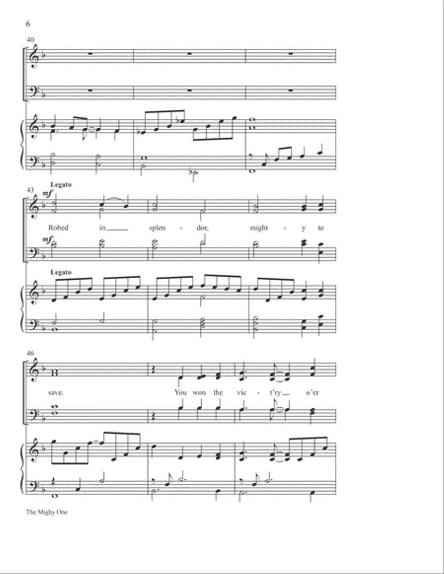 The Mighty One 4-Part scores gallery preview page 7