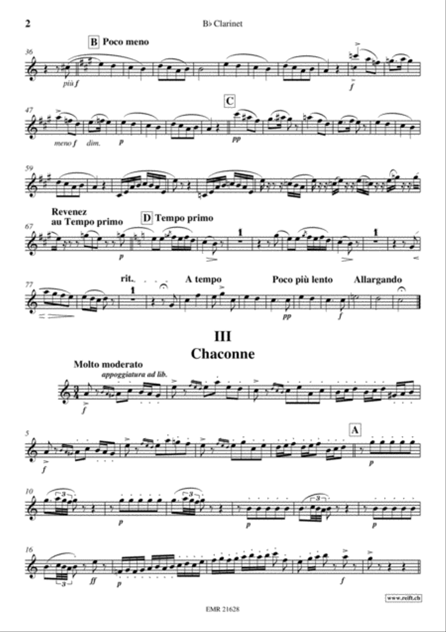 Premiere Suite Clarinet Solo scores gallery preview page 3