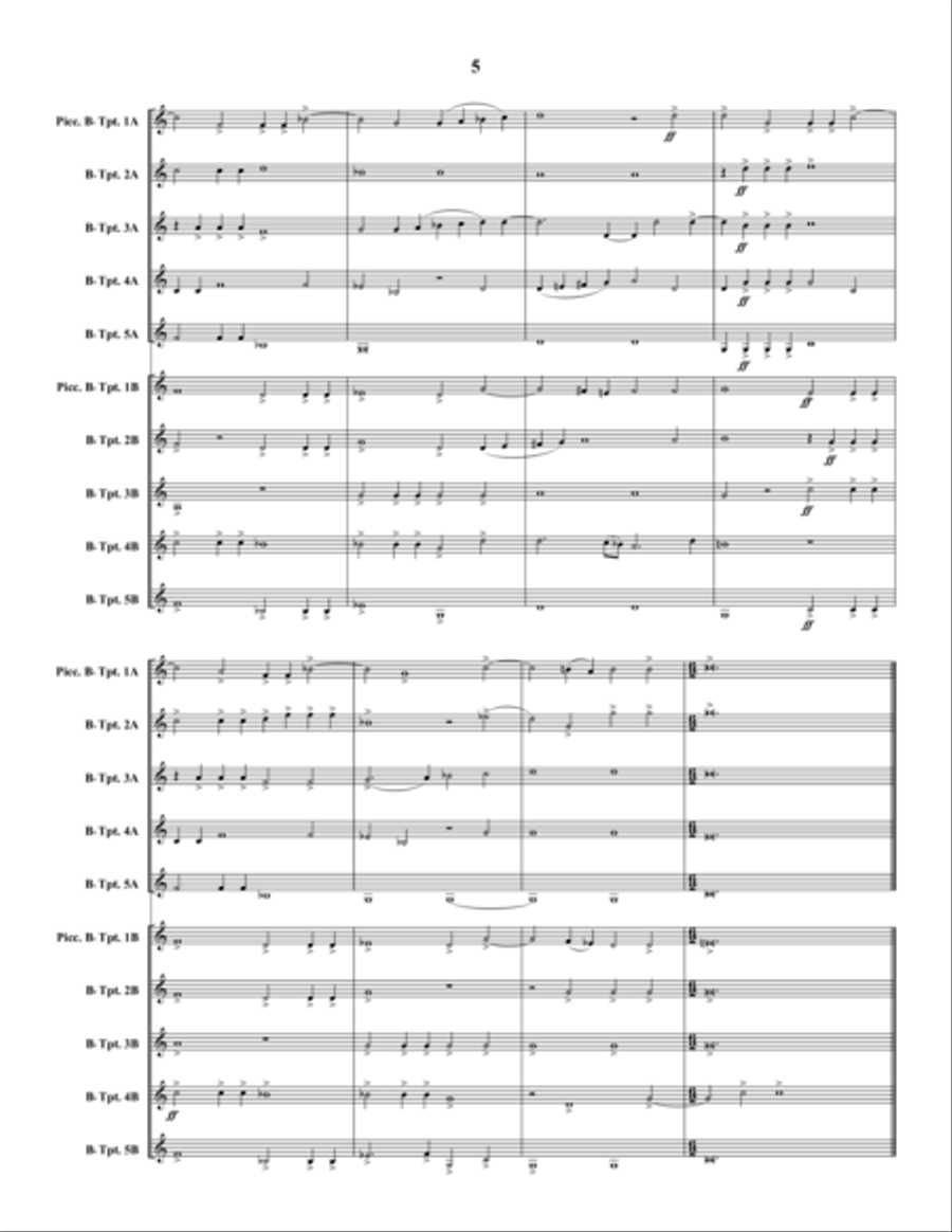 Domine exaudi orationem Trumpet scores gallery preview page 6