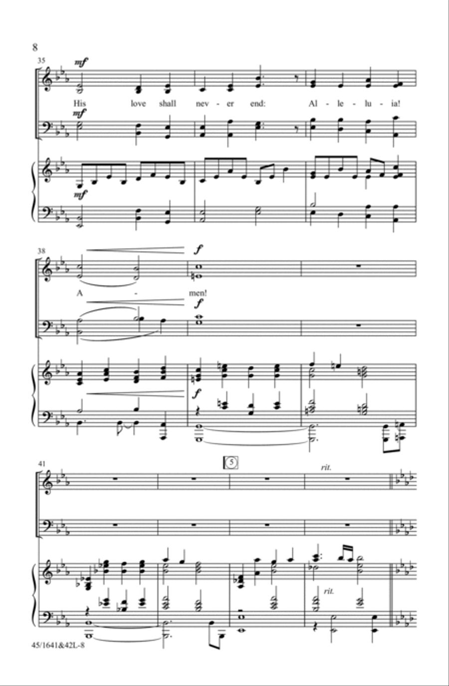 A Festival of Hymns SATB (Digital Download) 4-Part scores gallery preview page 8