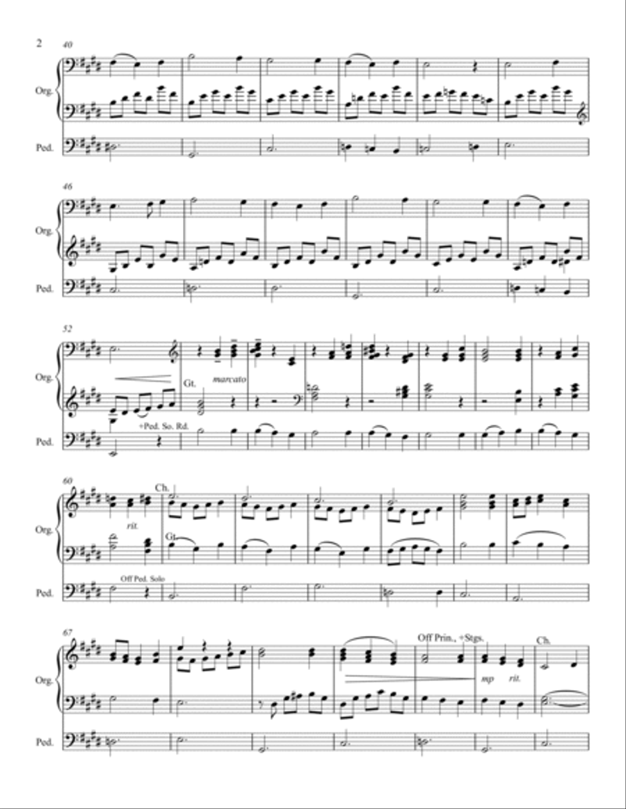 Prelude on Hyfrydol - Organ Prelude on Hyfrydol - Organ Organ Solo scores gallery preview page 3