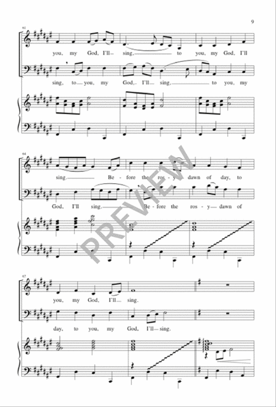 Awake, My Heart Awake, My Heart 2-Part scores gallery preview page 9