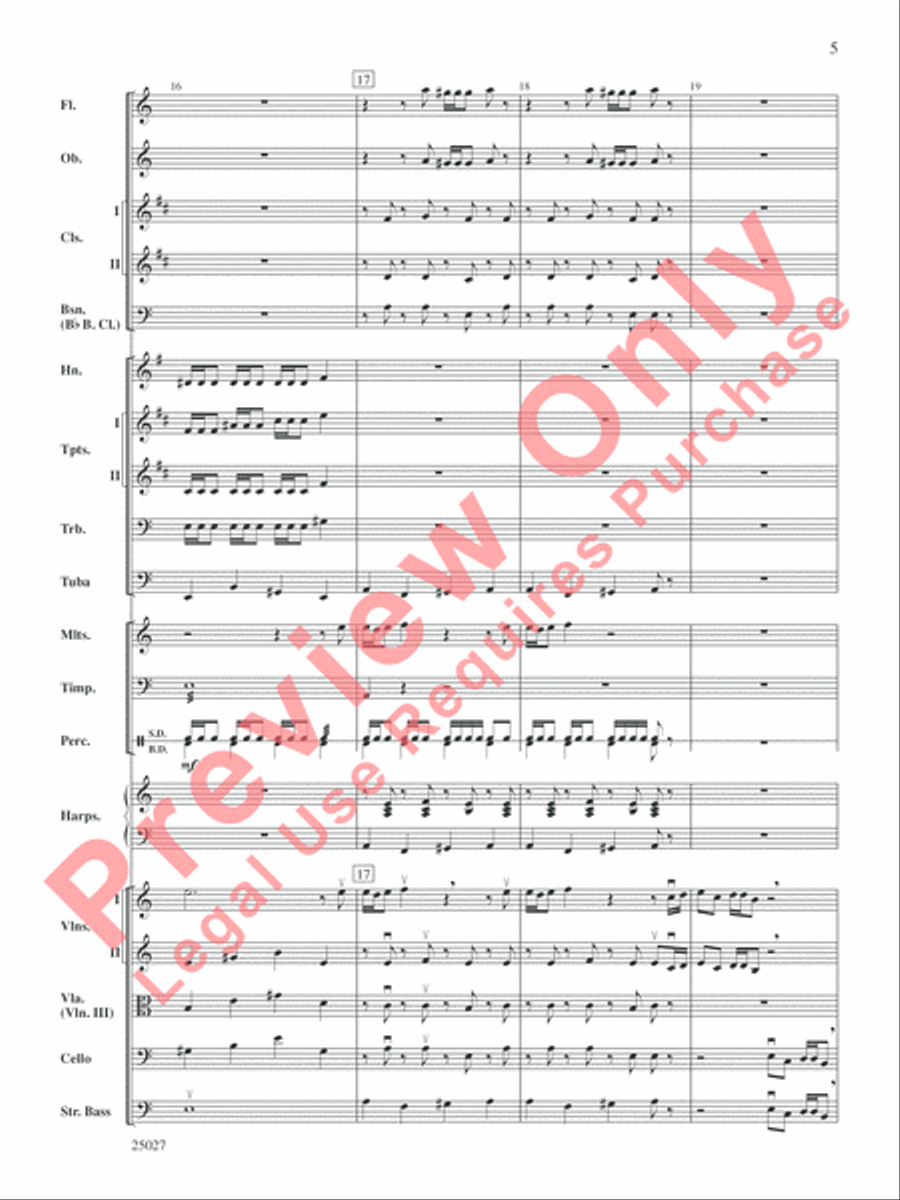 Selections form Tim Burton's Corpse Bride Full Orchestra scores gallery preview page 6