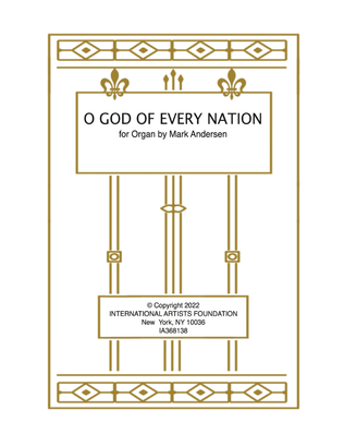 O God of Every Nation for organ by Mark Andersen