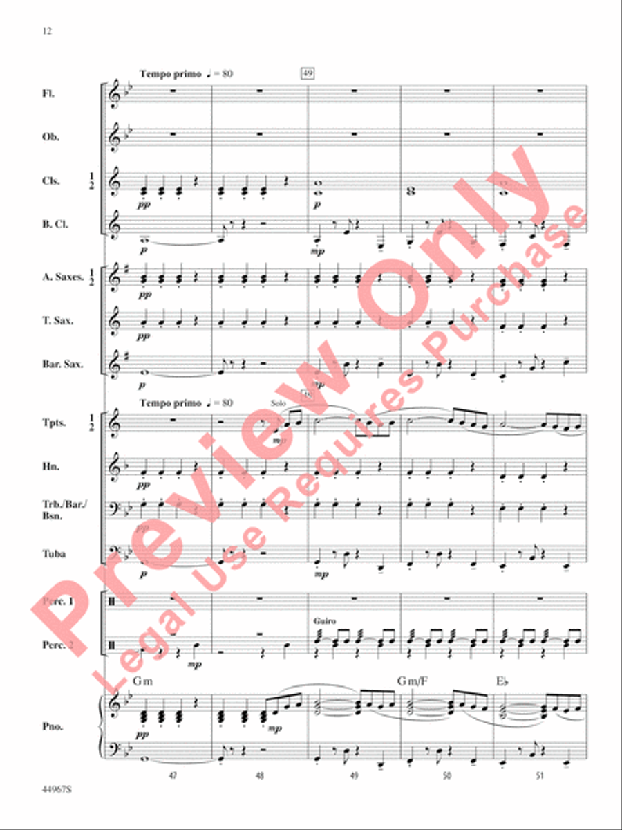 Tango Argentina Concert Band scores gallery preview page 13