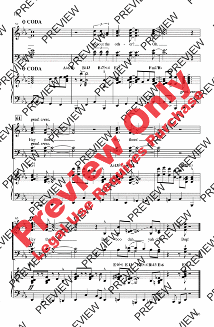 Hey There Hey There 4-Part scores gallery preview page 9