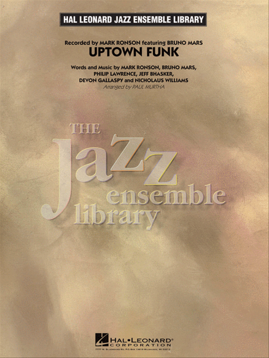 Uptown Funk! Jazz Ensemble scores gallery preview page 1