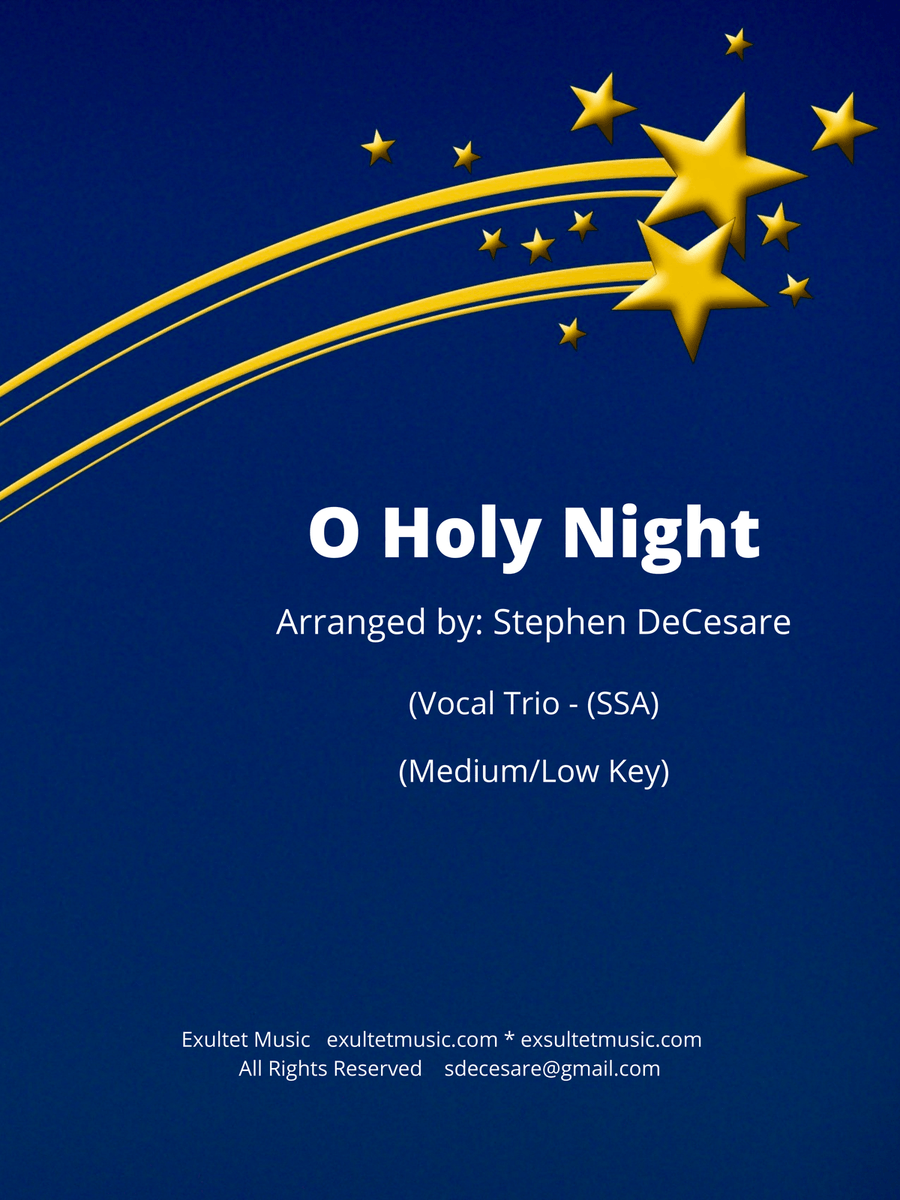 O Holy Night (Vocal Trio - (SSA) - Medium/Low Key) SSA scores gallery preview page 1