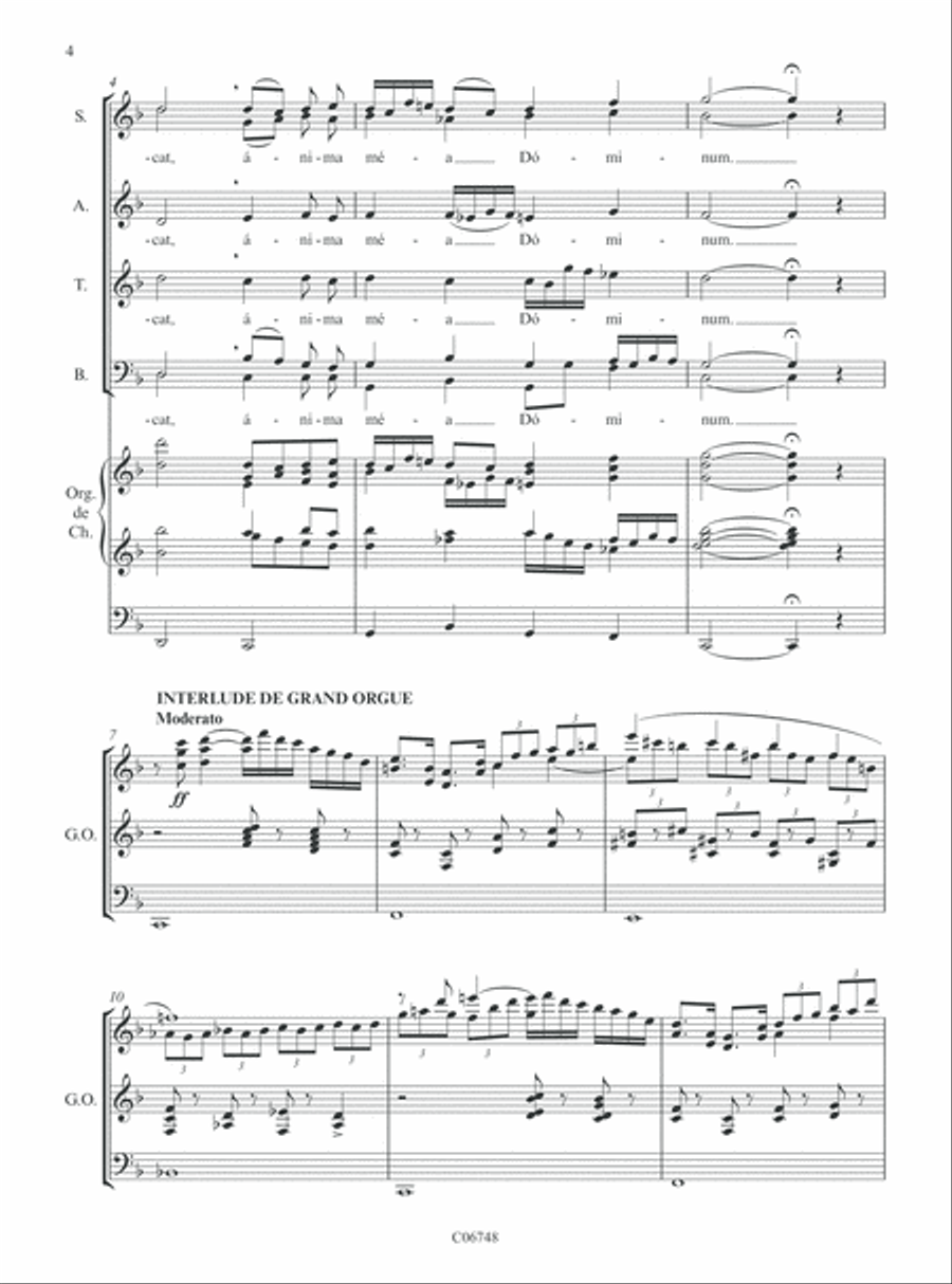 Magnificat anima mea Dominum Choir scores gallery preview page 3