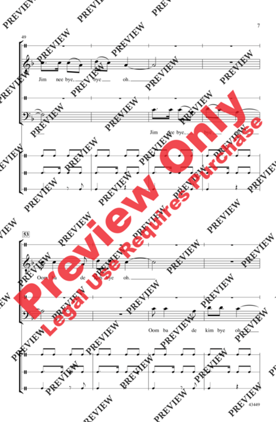 Tongo Tongo Men's Choir scores gallery preview page 18