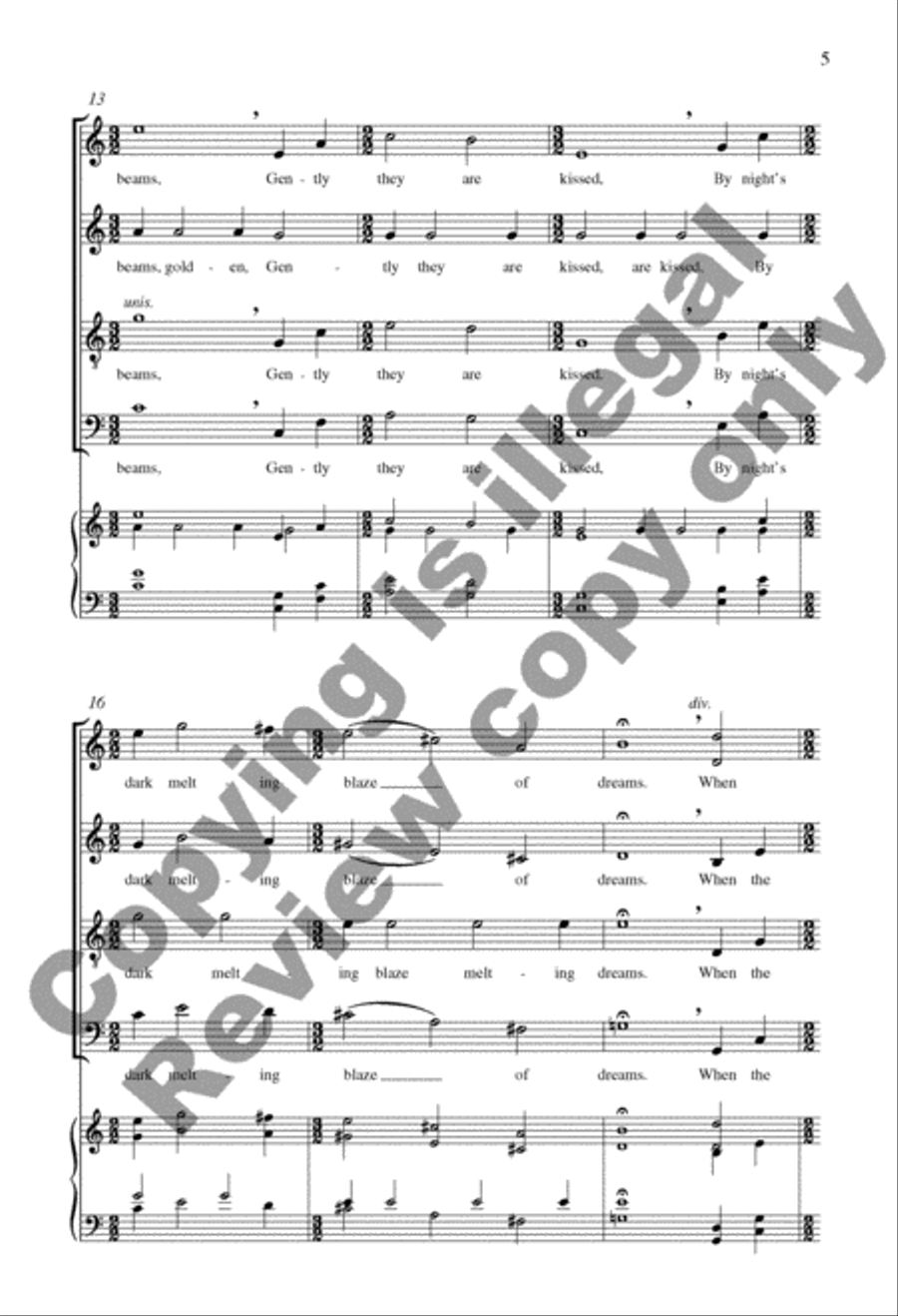 Due West: 4. Sunset Due West: 4. Sunset 4-Part scores gallery preview page 8