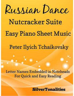 Book cover for Russian Dance the Nutcracker Suite Easy Piano Sheet Music