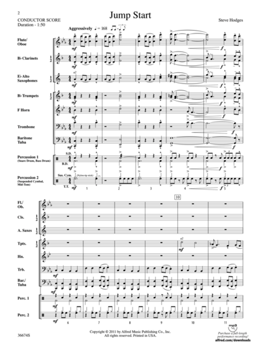 Jump Start Jump Start Concert Band scores gallery preview page 2