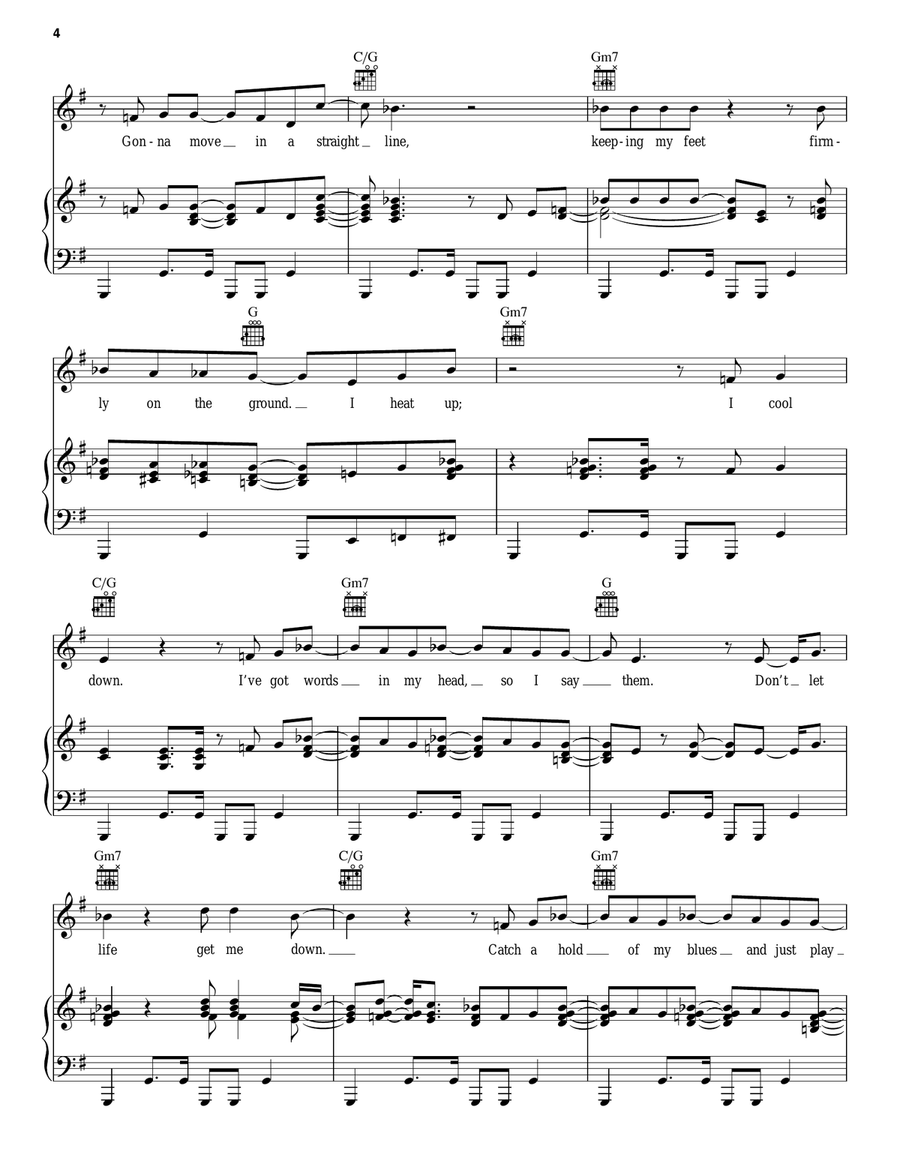I've Got The Music In Me Piano, Vocal, Guitar scores gallery preview page 4