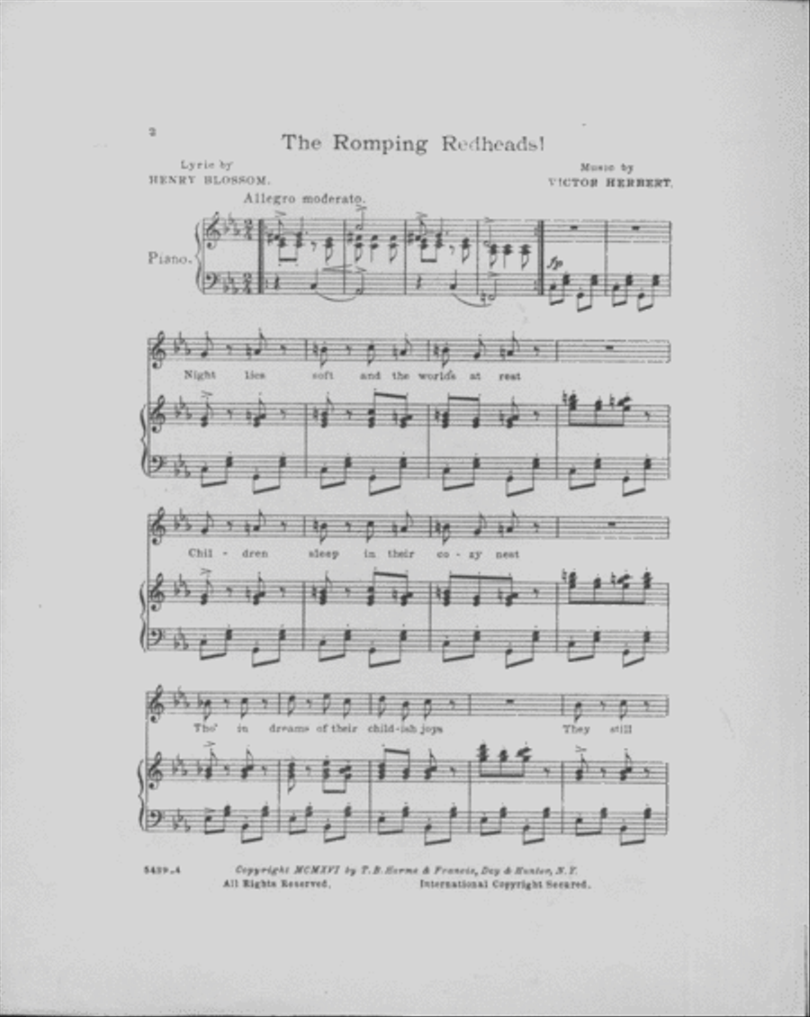 The Romping Red Heads Voice scores gallery preview page 2