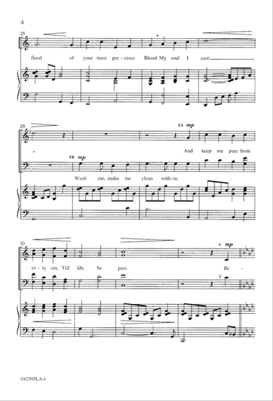 Behold the Lamb of God 4-Part scores gallery preview page 4