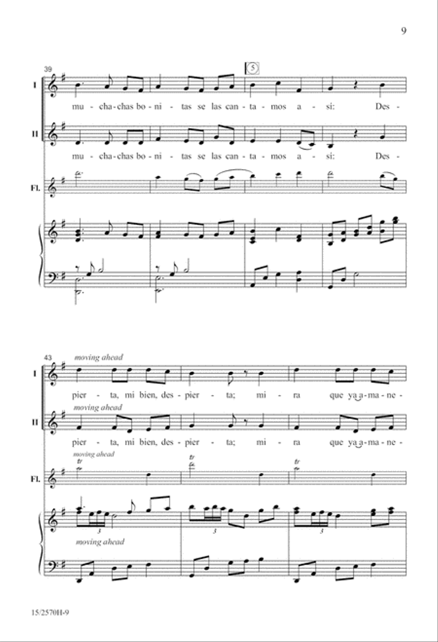 Las Mañanitas (The Morning Song) 2-Part scores gallery preview page 10
