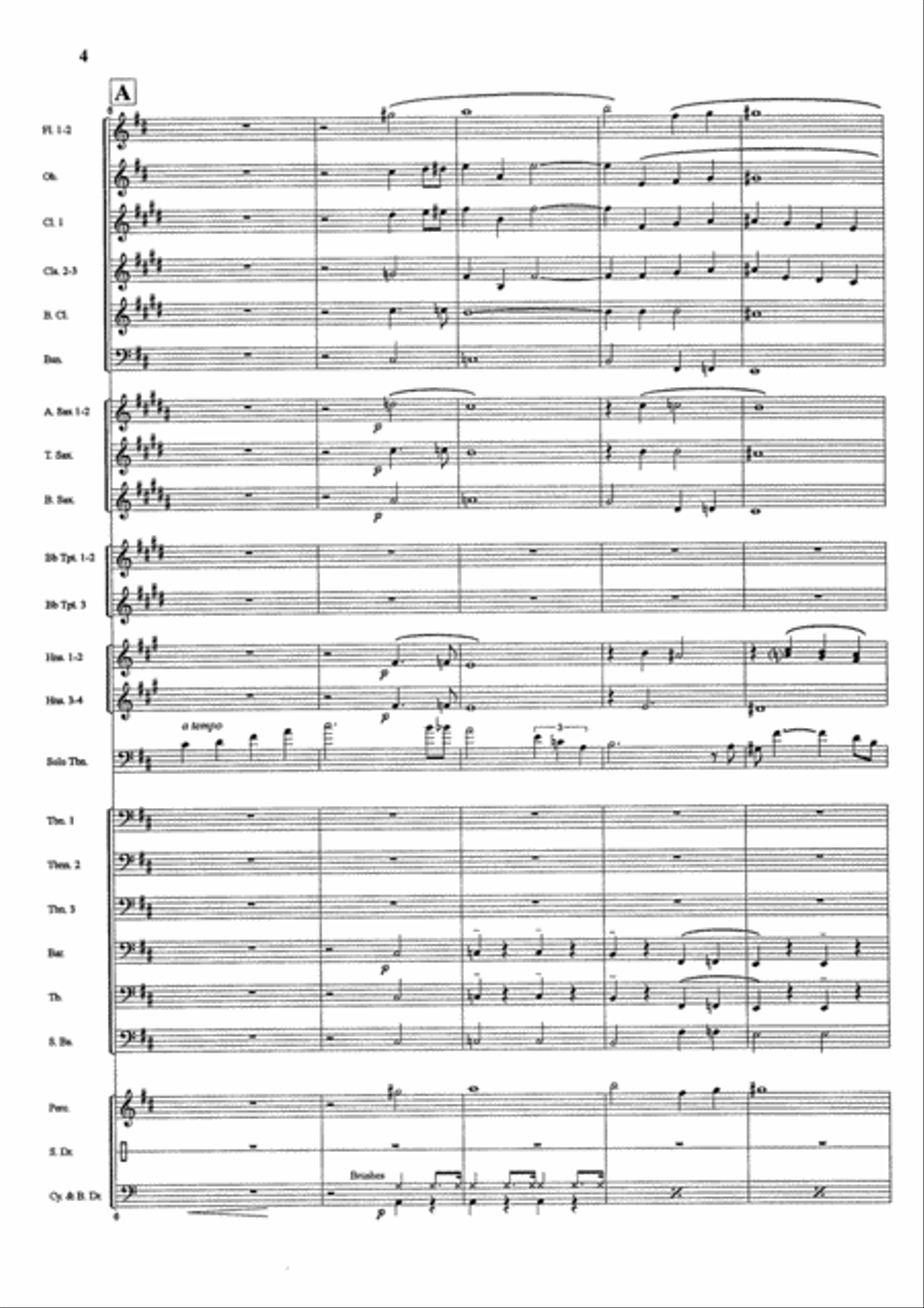 I'm Getting Sentimental Over You Concert Band scores gallery preview page 5