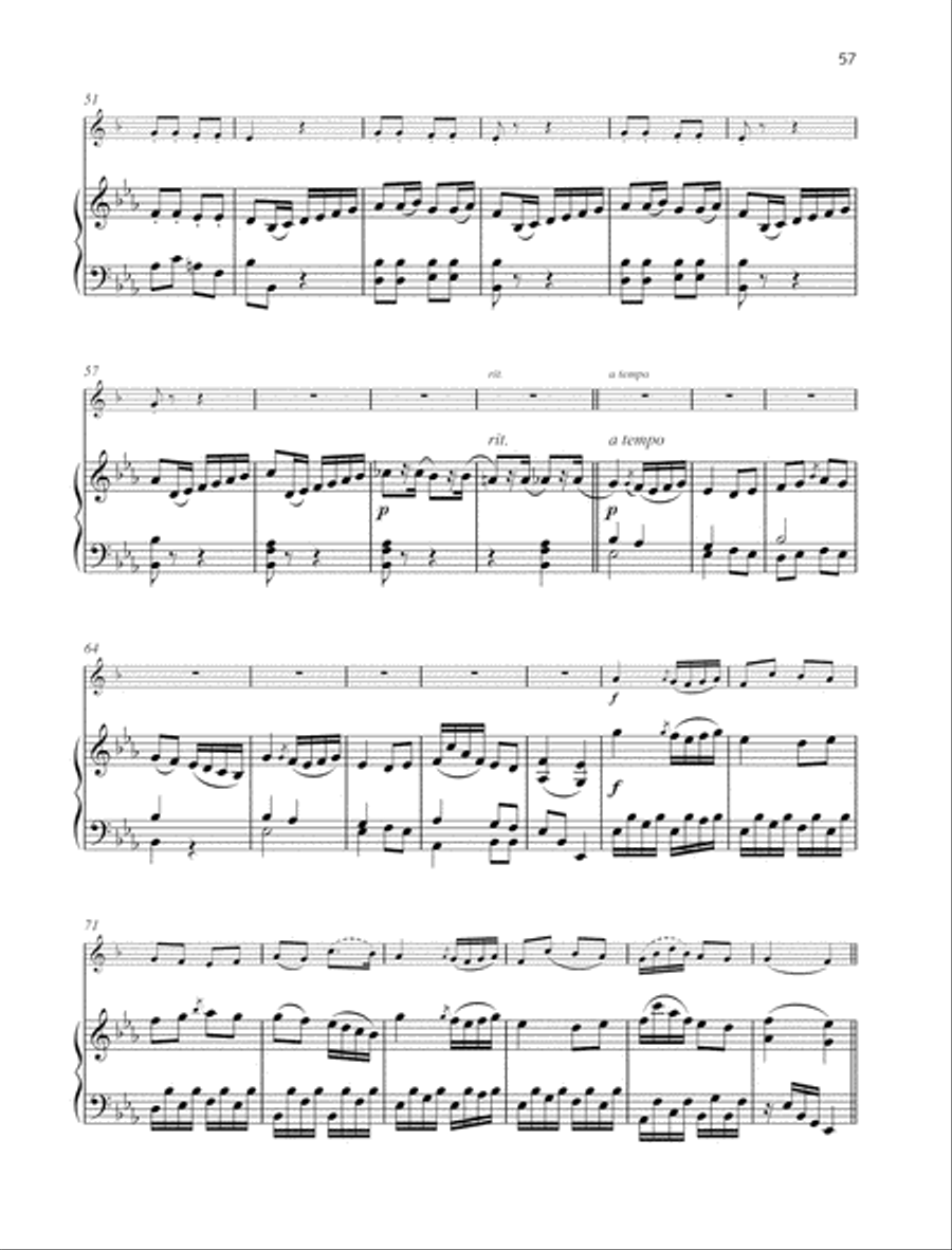 Sonata E-flat major B-Flat Trumpet scores gallery preview page 4