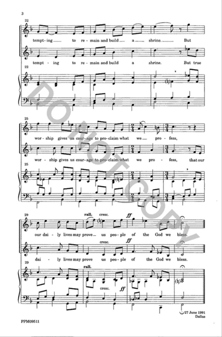 Transfiguration Unison Choir scores gallery preview page 4