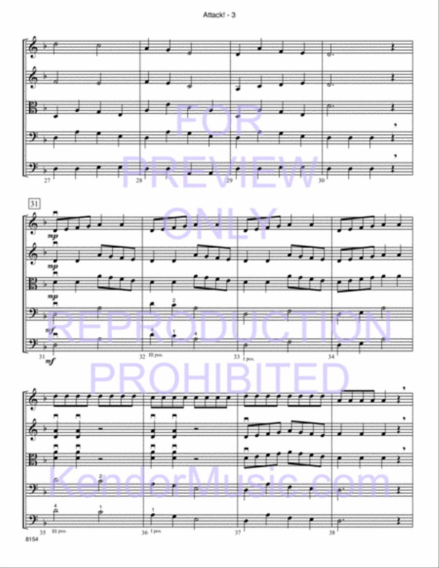 Attack! Attack! String Orchestra scores gallery preview page 4