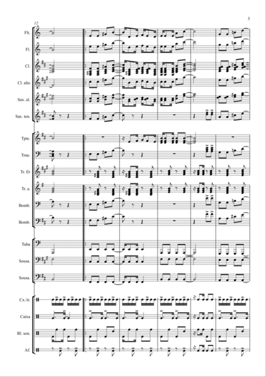 Batucajé Full Orchestra scores gallery preview page 3