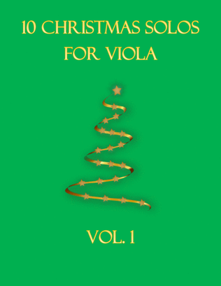 Book cover for 10 Christmas Solos For Viola Vol. 1