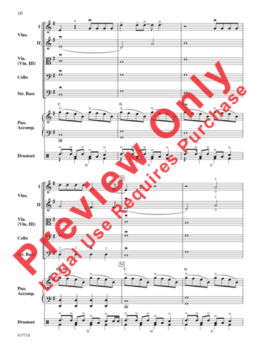 Dark Horse String Orchestra scores gallery preview page 11