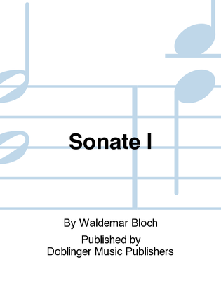 Book cover for Sonate I