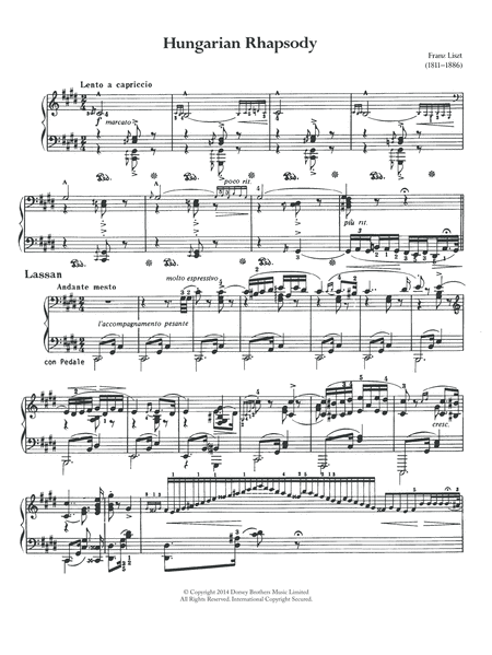 Hungarian Rhapsody (Ungarische Rhapsody) No.2