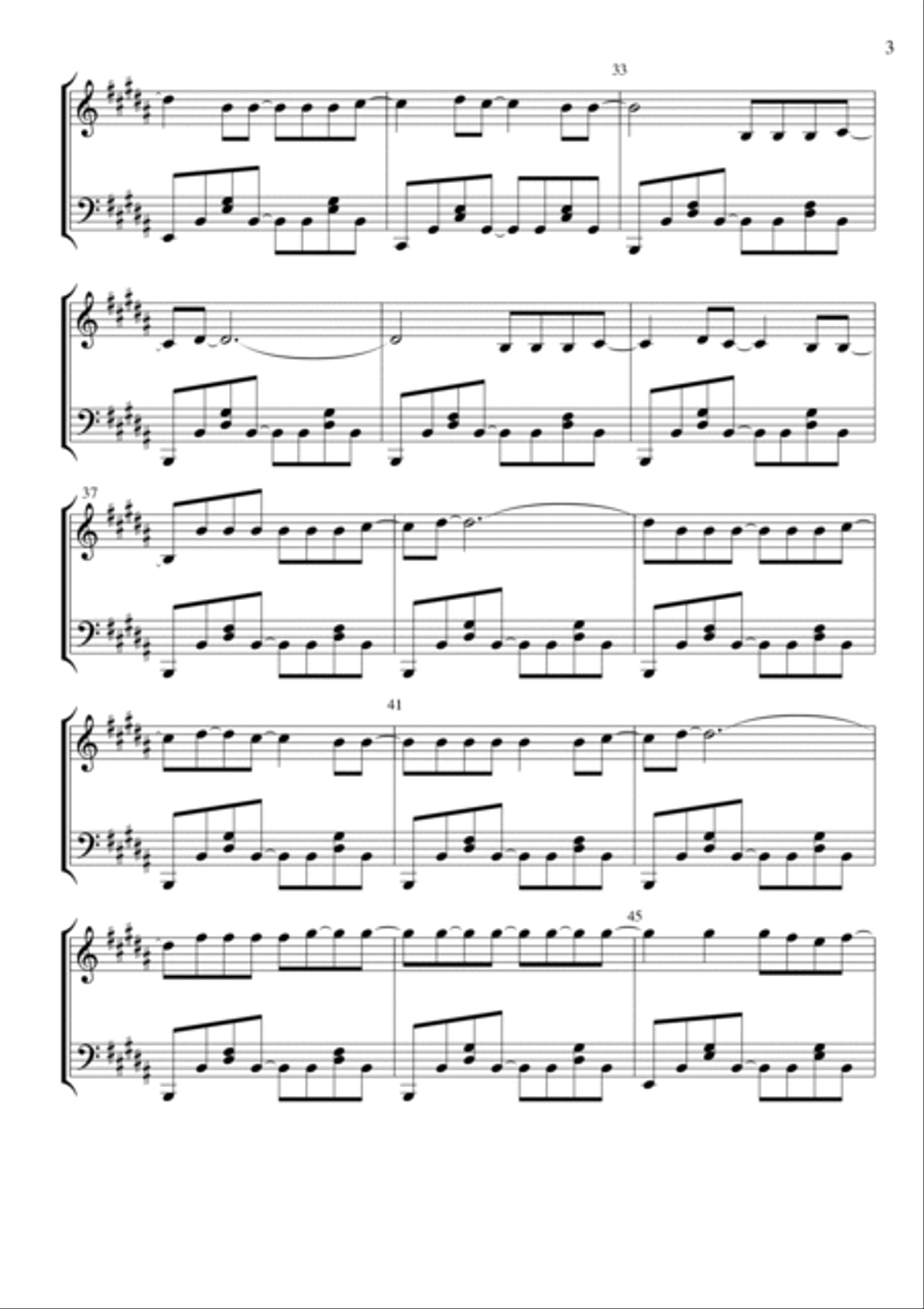 Dancing In The Dark Piano Solo scores gallery preview page 3