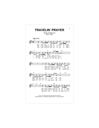 Travelin' Prayer