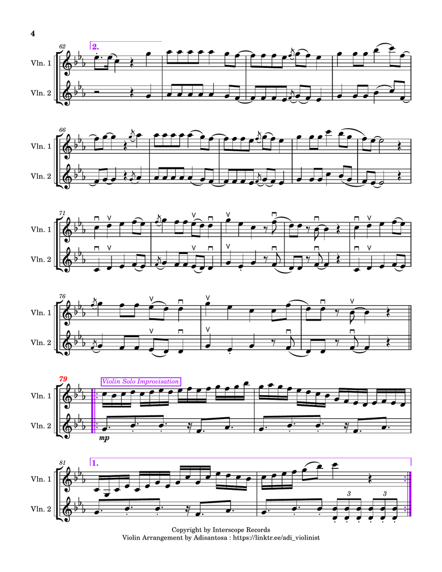 Judas String Duet scores gallery preview page 4