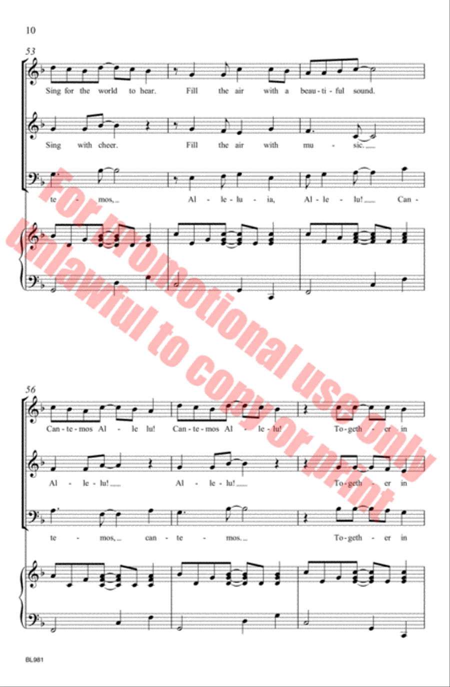 Cantemos! Choir scores gallery preview page 14